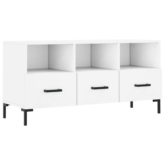 Tv-meubel 102x36x50 cm bewerkt hout wit MeubelReus