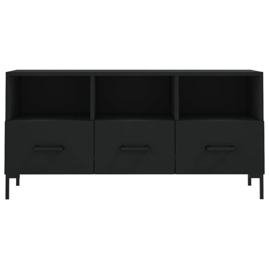 Tv-meubel 102x36x50 cm bewerkt hout zwart MeubelReus