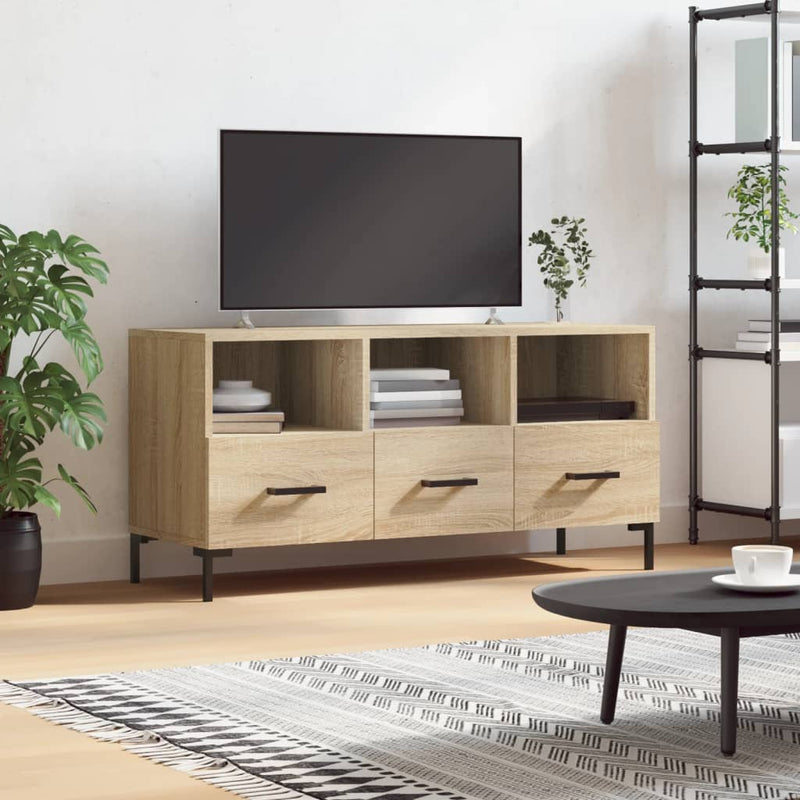 Tv-meubel 102x36x50 cm bewerkt hout sonoma eikenkleurig MeubelReus