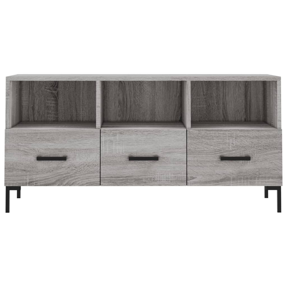 Tv-meubel 102x36x50 cm bewerkt hout grijs sonoma eikenkleurig MeubelReus