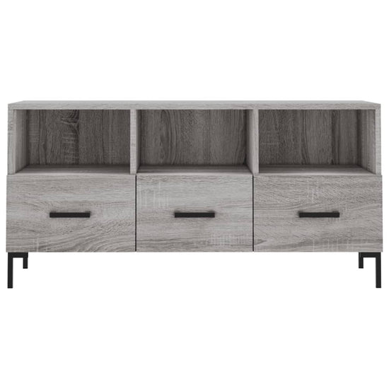 Tv-meubel 102x36x50 cm bewerkt hout grijs sonoma eikenkleurig MeubelReus
