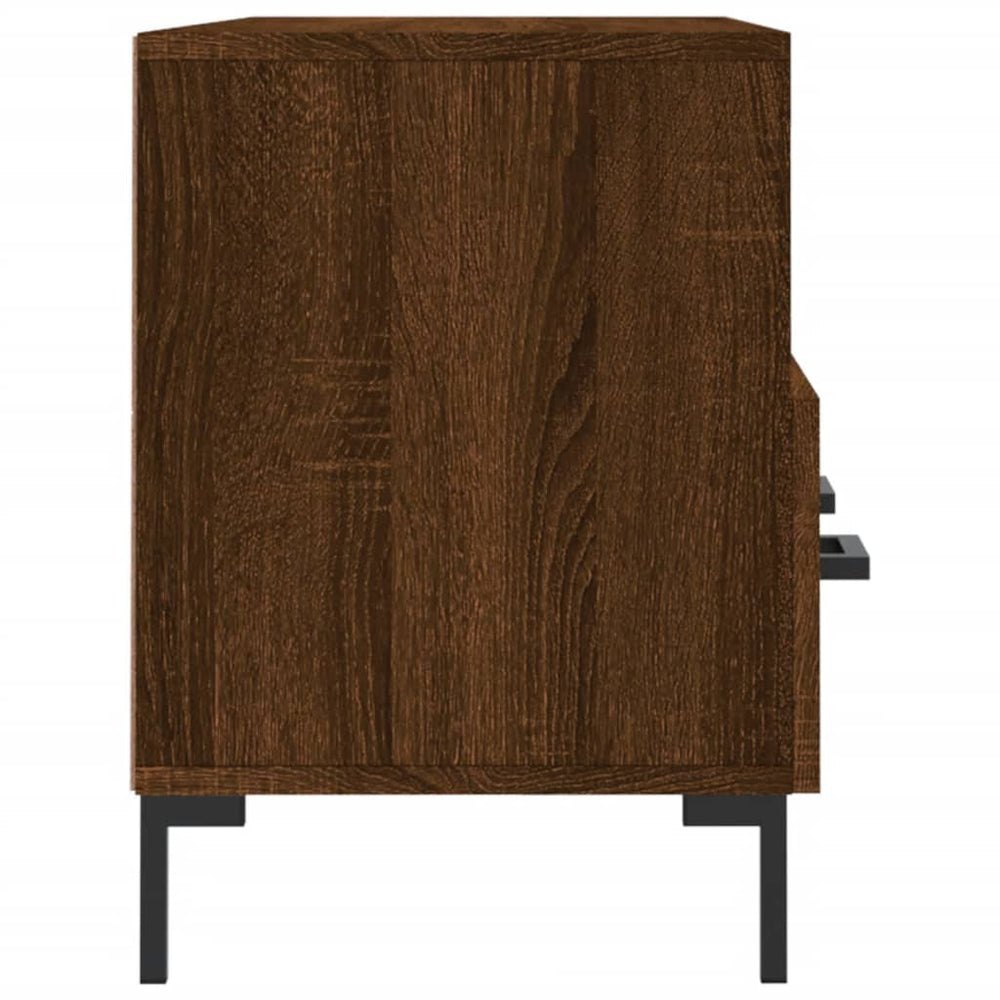 Tv-meubel 102x36x50 cm bewerkt hout bruin eikenkleur MeubelReus