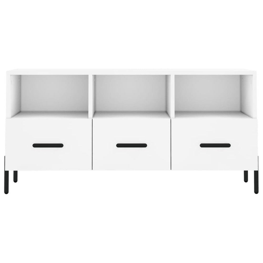 Tv-meubel 102x36x50 cm bewerkt hout wit MeubelReus