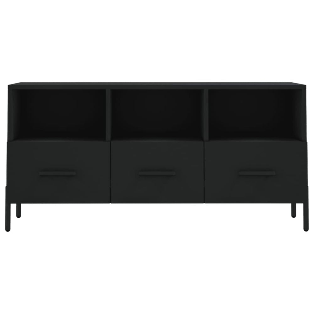 Tv-meubel 102x36x50 cm bewerkt hout zwart MeubelReus