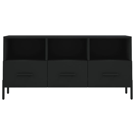 Tv-meubel 102x36x50 cm bewerkt hout zwart MeubelReus