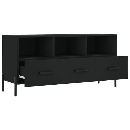 Tv-meubel 102x36x50 cm bewerkt hout zwart MeubelReus