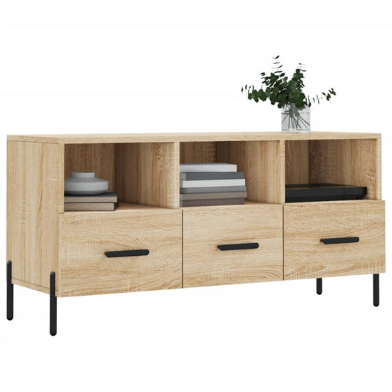 Tv-meubel 102x36x50 cm bewerkt hout sonoma eikenkleurig MeubelReus