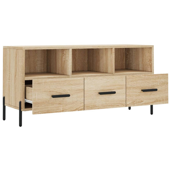 Tv-meubel 102x36x50 cm bewerkt hout sonoma eikenkleurig MeubelReus