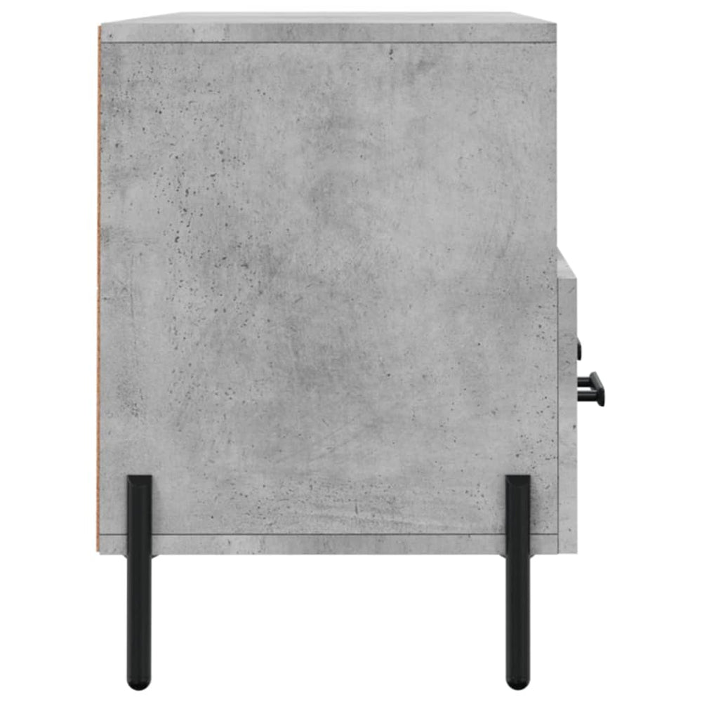 Tv-meubel 102x36x50 cm bewerkt hout betongrijs MeubelReus