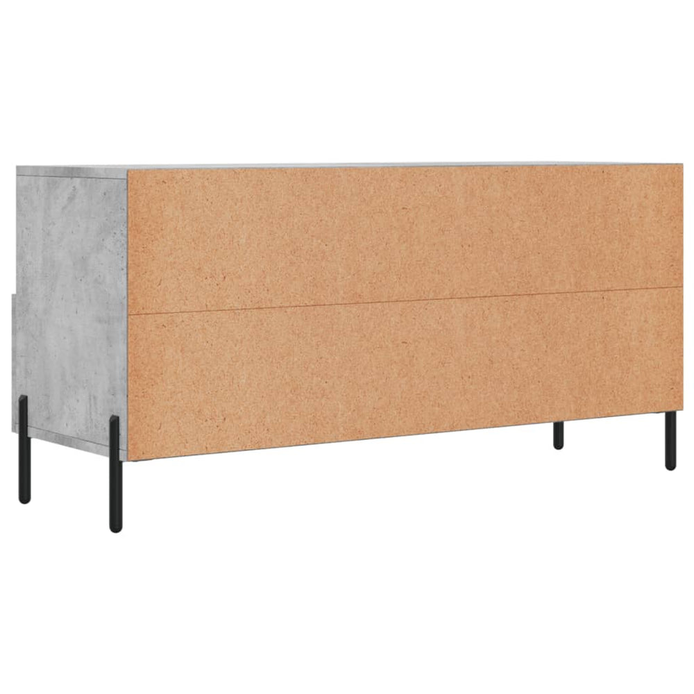 Tv-meubel 102x36x50 cm bewerkt hout betongrijs MeubelReus