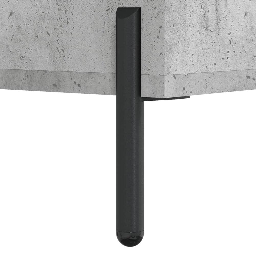 Tv-meubel 102x36x50 cm bewerkt hout betongrijs MeubelReus