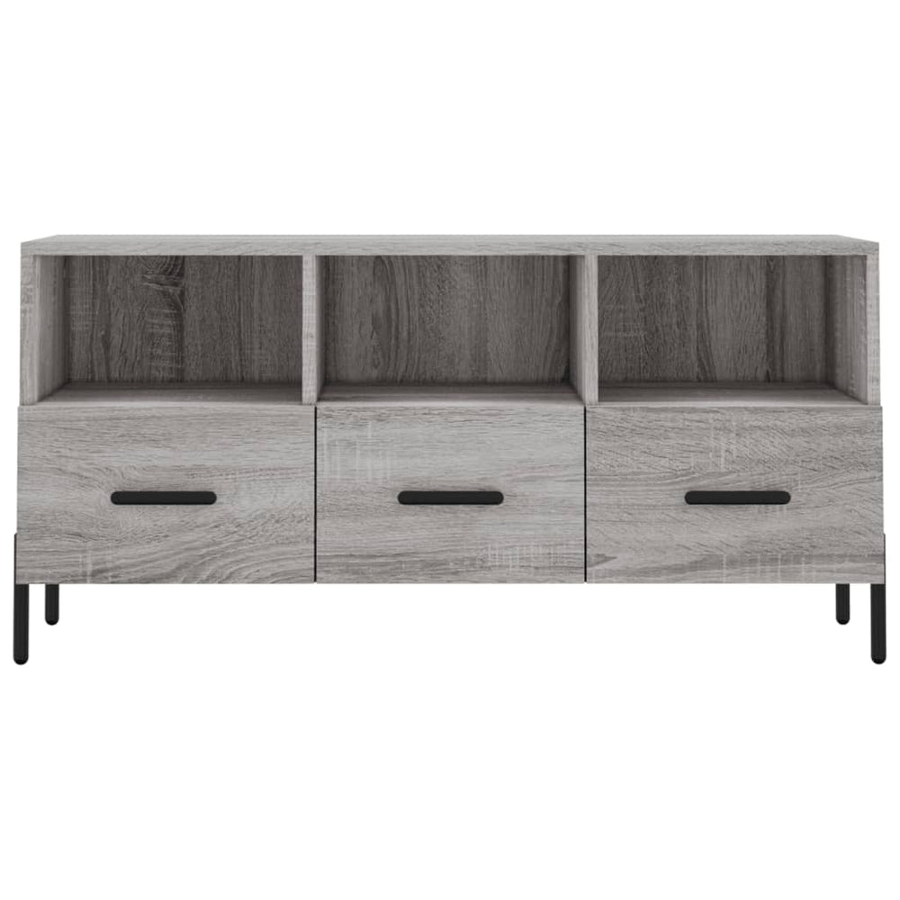 Tv-meubel 102x36x50 cm bewerkt hout grijs sonoma eikenkleurig MeubelReus
