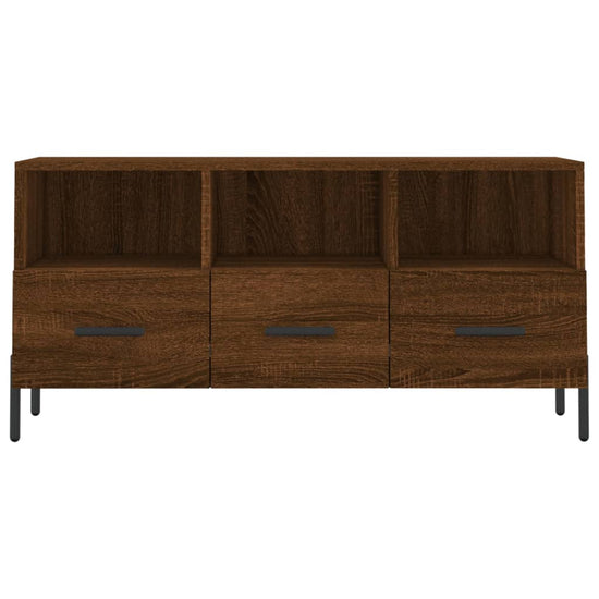 Tv-meubel 102x36x50 cm bewerkt hout bruin eikenkleur MeubelReus