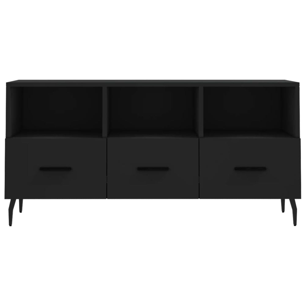 Tv-meubel 102x36x50 cm bewerkt hout zwart MeubelReus