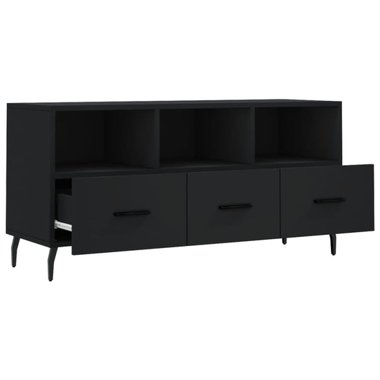 Tv-meubel 102x36x50 cm bewerkt hout zwart MeubelReus
