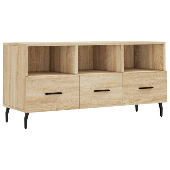 Tv-meubel 102x36x50 cm bewerkt hout sonoma eikenkleurig MeubelReus