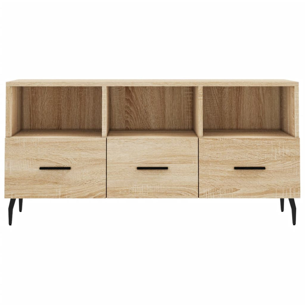 Tv-meubel 102x36x50 cm bewerkt hout sonoma eikenkleurig MeubelReus