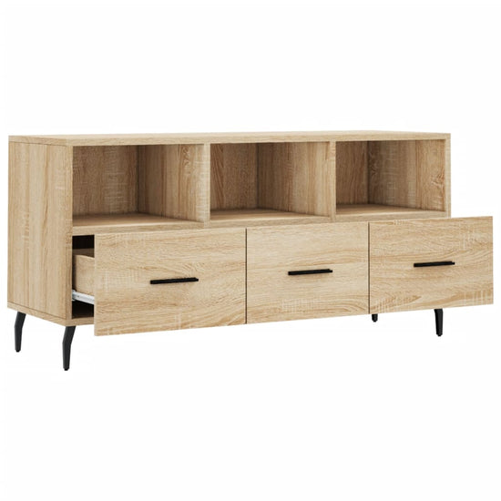 Tv-meubel 102x36x50 cm bewerkt hout sonoma eikenkleurig MeubelReus