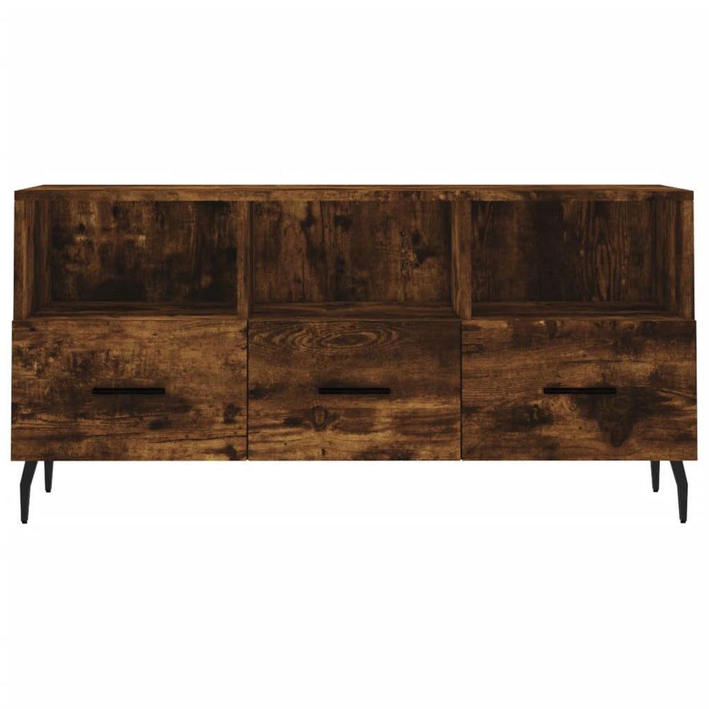 Tv-meubel 102x36x50 cm bewerkt hout gerookt eikenkleurig MeubelReus