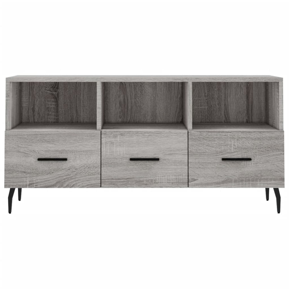 Tv-meubel 102x36x50 cm bewerkt hout grijs sonoma eikenkleurig MeubelReus