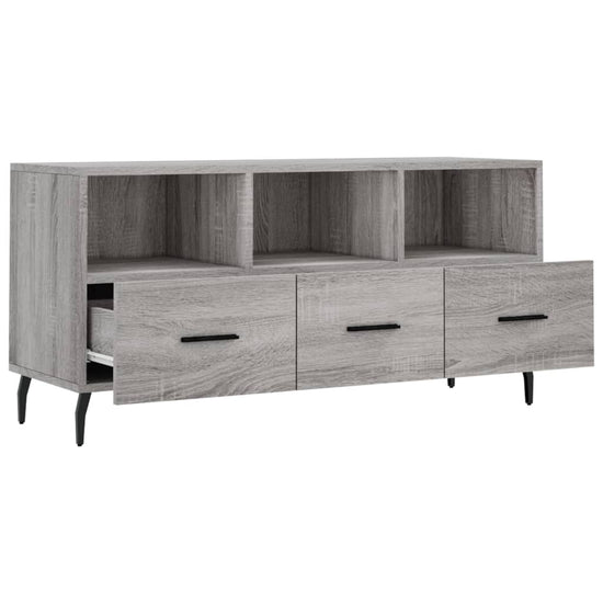 Tv-meubel 102x36x50 cm bewerkt hout grijs sonoma eikenkleurig MeubelReus