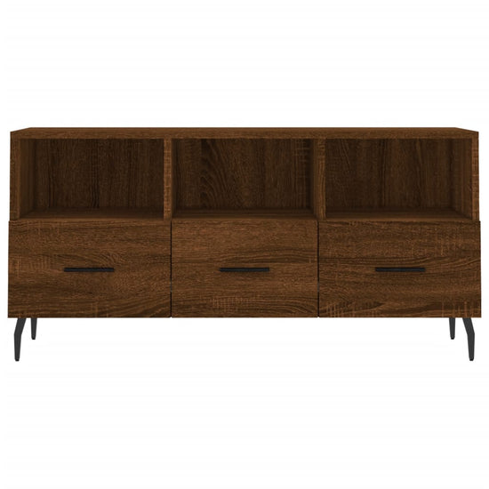 Tv-meubel 102x36x50 cm bewerkt hout bruin eikenkleur MeubelReus