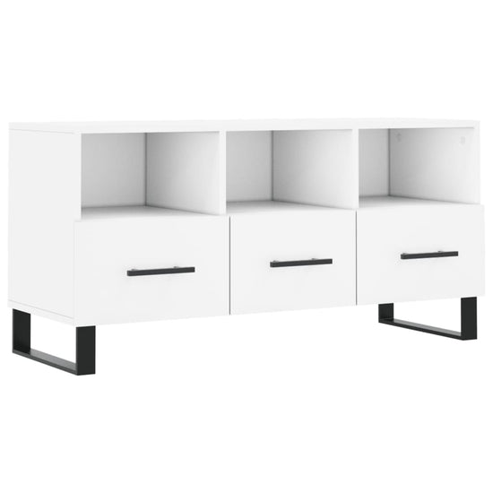 Tv-meubel 102x36x50 cm bewerkt hout wit MeubelReus