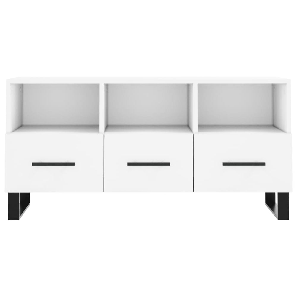 Tv-meubel 102x36x50 cm bewerkt hout wit MeubelReus