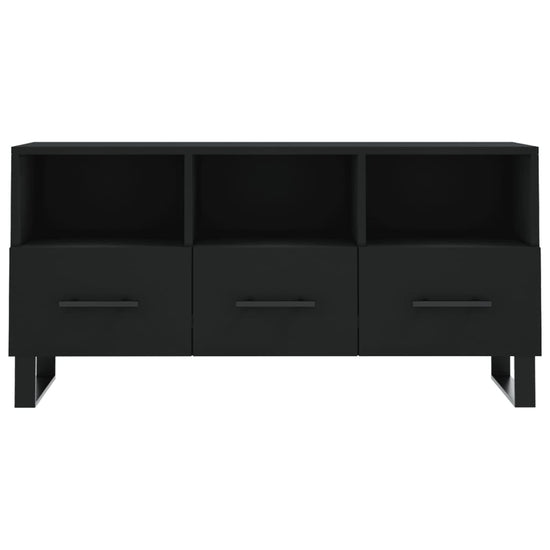 Tv-meubel 102x36x50 cm bewerkt hout zwart MeubelReus