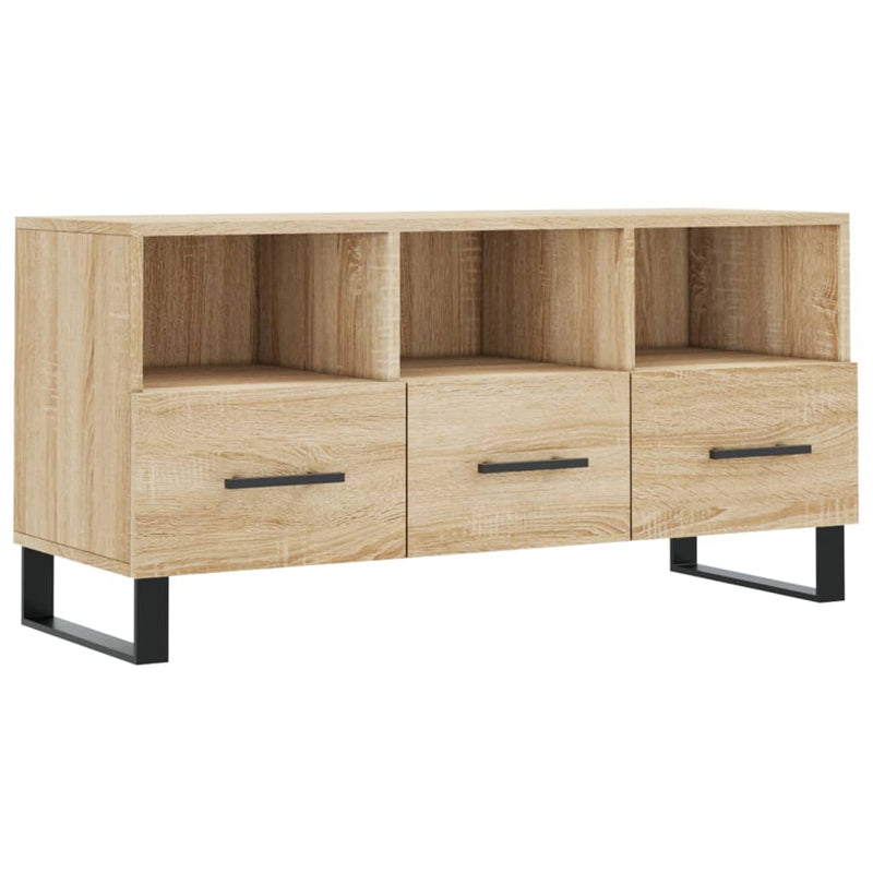 Tv-meubel 102x36x50 cm bewerkt hout sonoma eikenkleurig MeubelReus