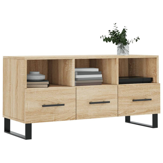 Tv-meubel 102x36x50 cm bewerkt hout sonoma eikenkleurig MeubelReus