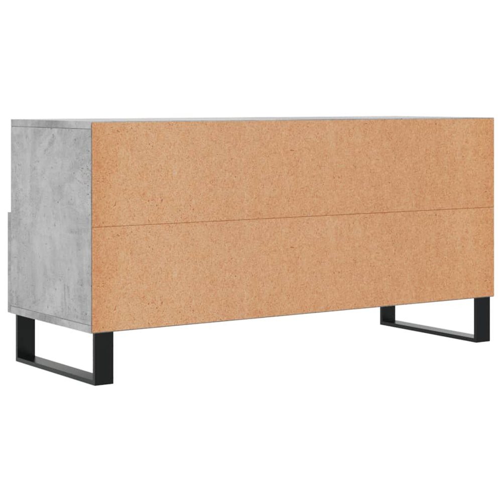 Tv-meubel 102x36x50 cm bewerkt hout betongrijs MeubelReus