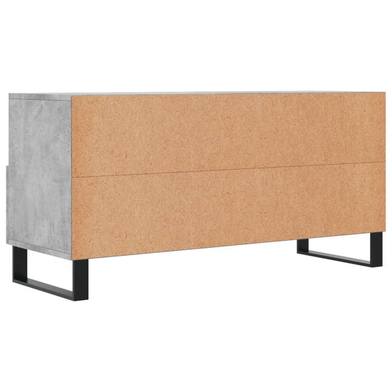 Tv-meubel 102x36x50 cm bewerkt hout betongrijs MeubelReus