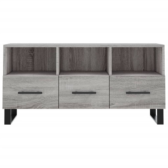 Tv-meubel 102x36x50 cm bewerkt hout grijs sonoma eikenkleurig MeubelReus