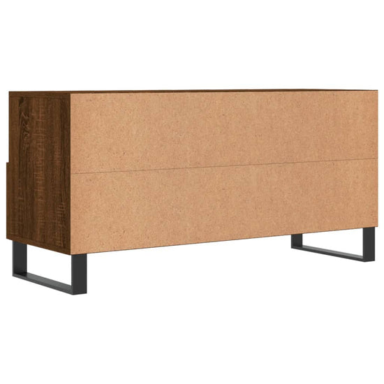 Tv-meubel 102x36x50 cm bewerkt hout bruin eikenkleur MeubelReus