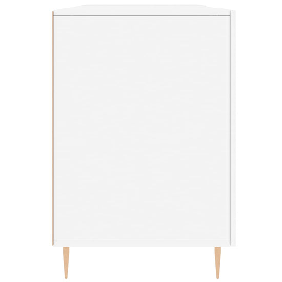 Bureau 140x50x75 cm bewerkt hout wit MeubelReus