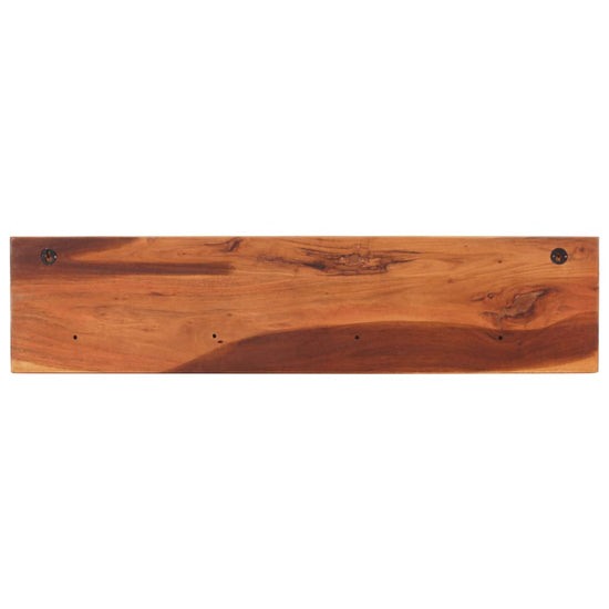 Wandschappen 2 st 112x20x26 cm massief acaciahout MeubelReus