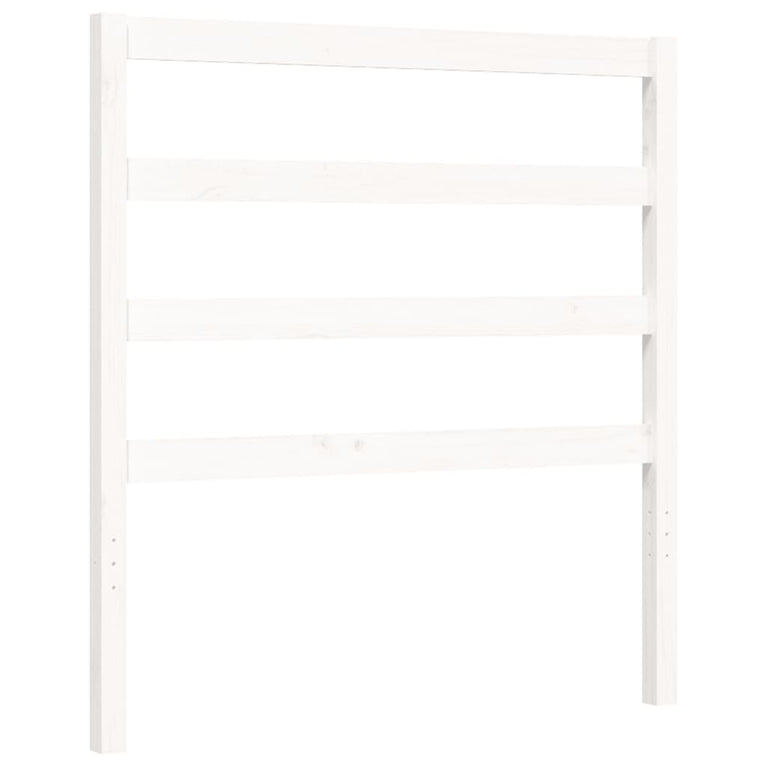Bedframe met hoofdbord massief hout wit 2FT6 Small Single