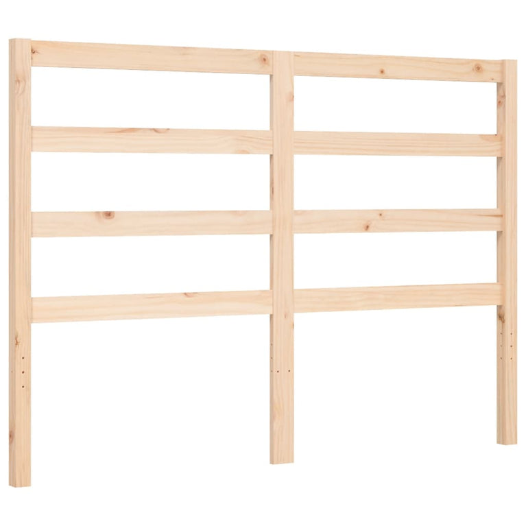 Bedframe met hoofdbord massief hout 160x200 cm