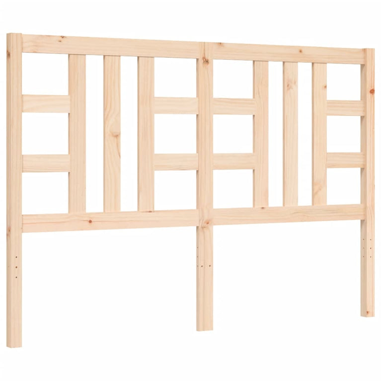 Bedframe met hoofdbord massief hout 4FT6 Double