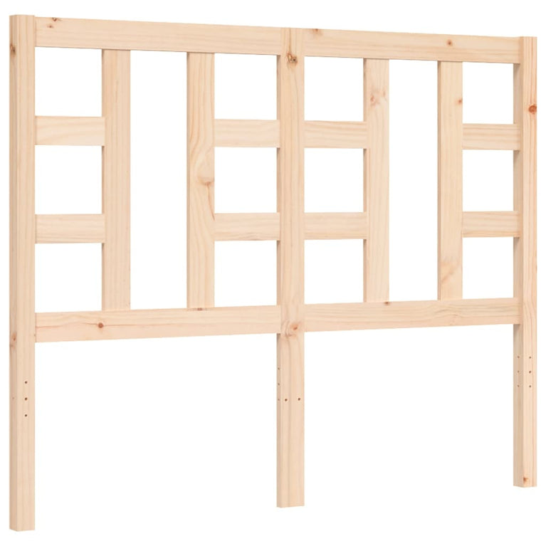 Bedframe met hoofdbord massief hout 120x200 cm
