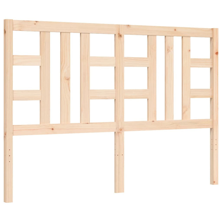 Bedframe met hoofdbord massief hout 160x200 cm