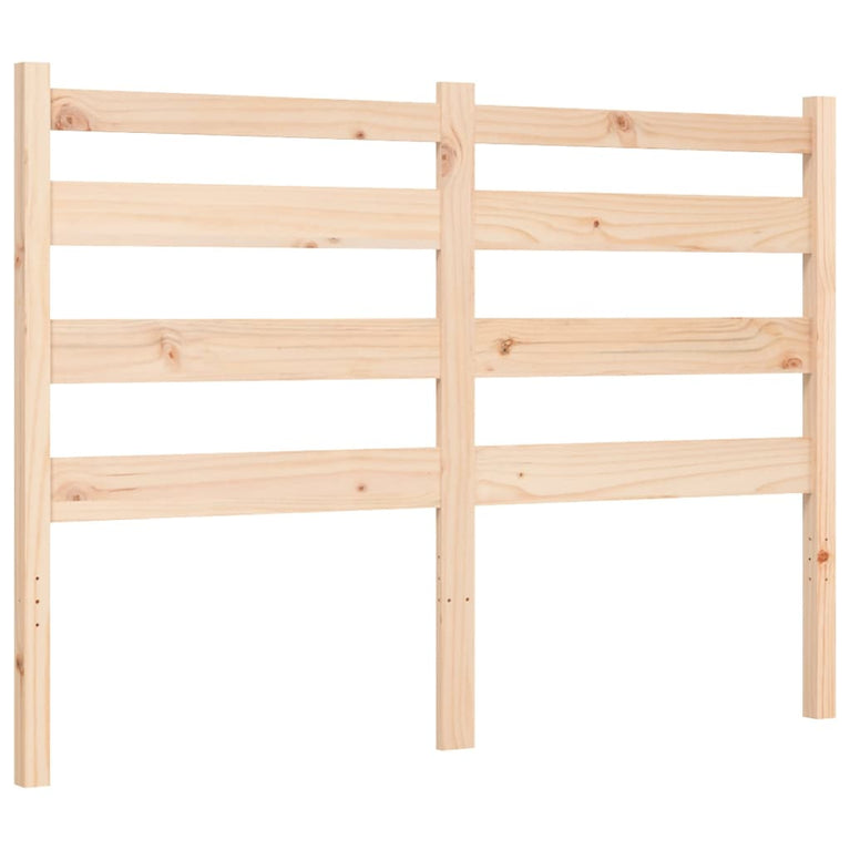 Bedframe met hoofdbord massief hout 120x200 cm