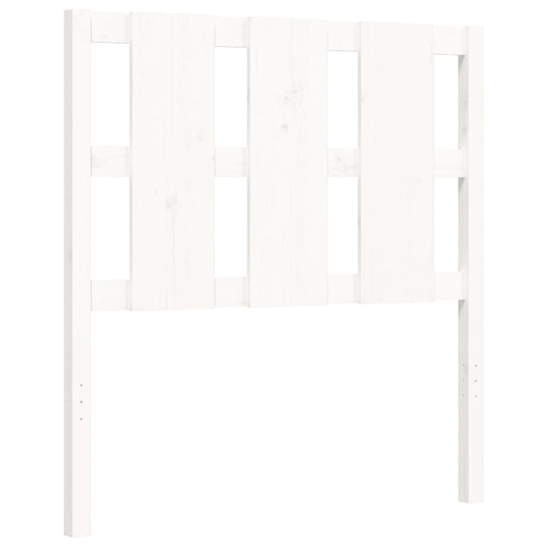 Bedframe met hoofdbord massief hout wit 2FT6 Small Single