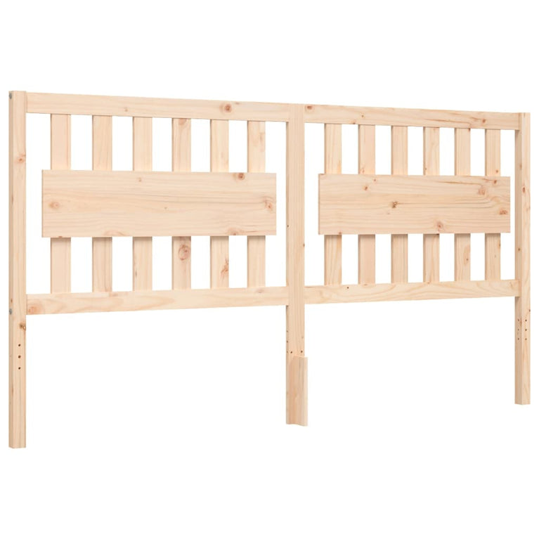 Bedframe met hoofdbord massief hout 6 FT Super King Size