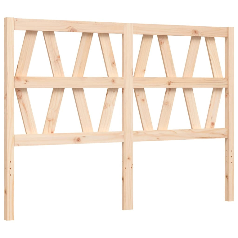 Bedframe met hoofdbord massief hout 4FT6 Double