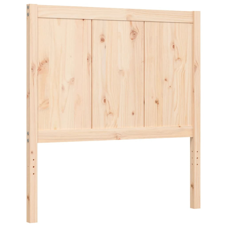 Bedframe met hoofdbord massief hout 2FT6 Small Single