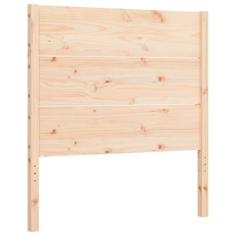 Bedframe met hoofdbord massief hout 2FT6 Small Single