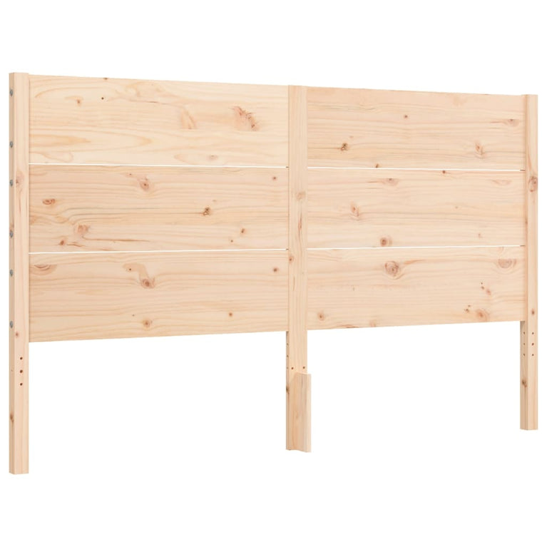 Bedframe met hoofdbord massief hout 5 FT King Size