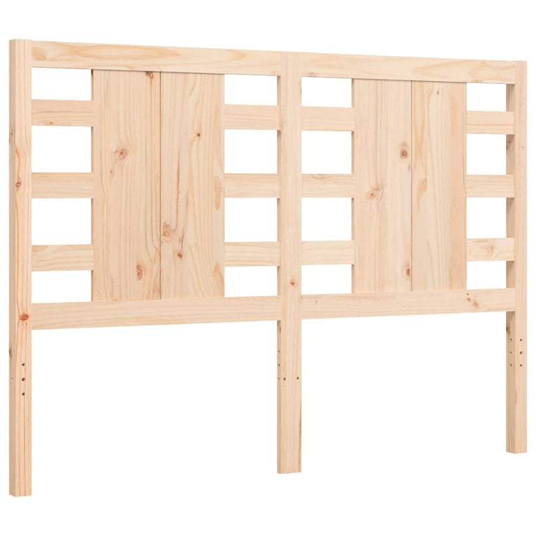 Bedframe met hoofdbord massief hout 120x200 cm